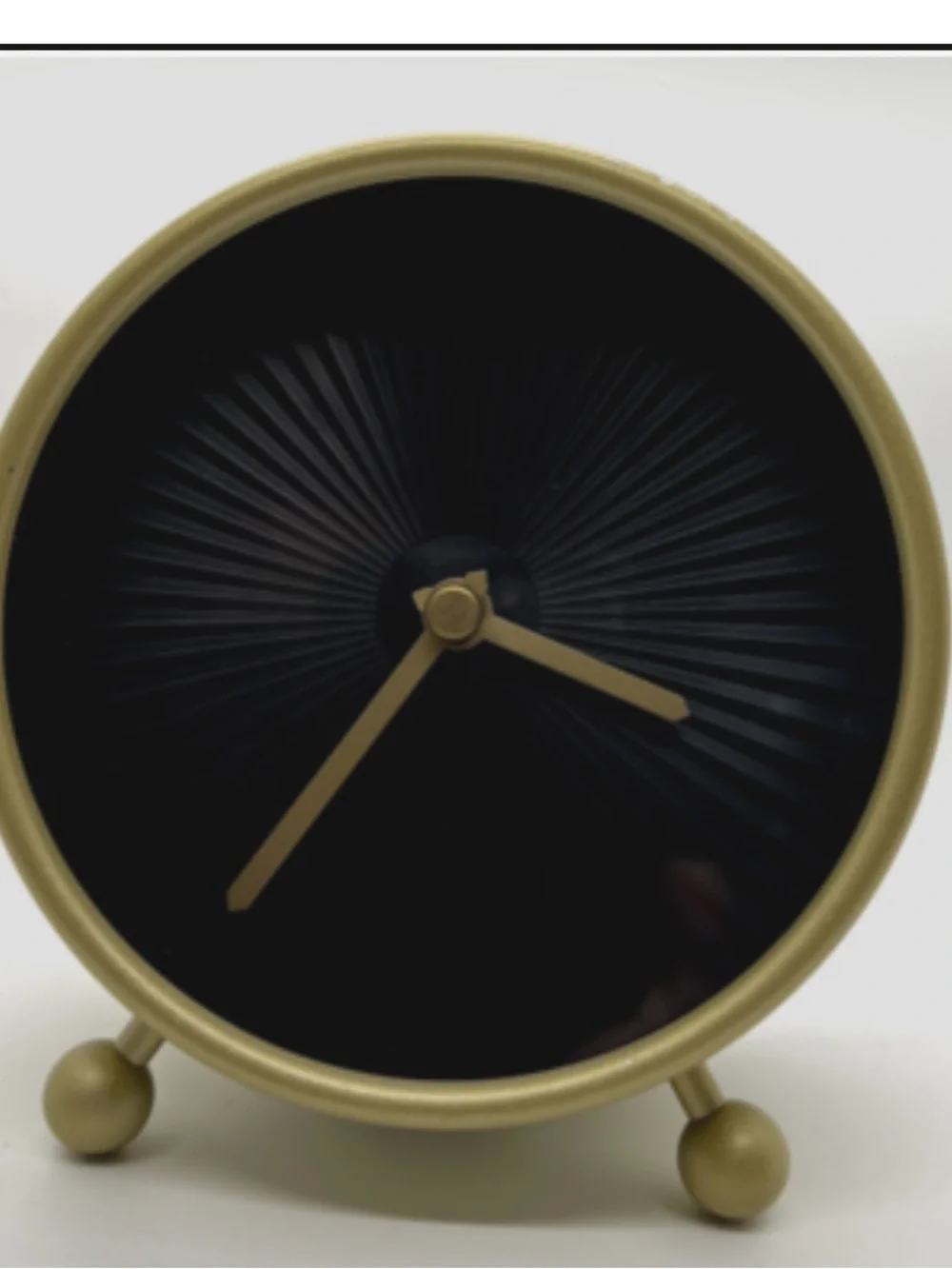 IKEA Black POST Modern Table Clock - Minimalist Decor Discontinued